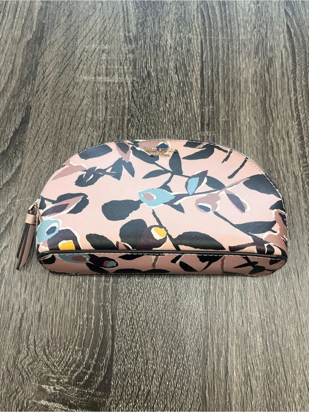 kate spade Pink Floral Print Zip Cosmetic Pouch